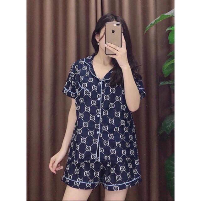 BỘ PIJAMA ÁO CỘC QUẦN ĐÙI 9 MÀU giao màu ngẫu nhiên