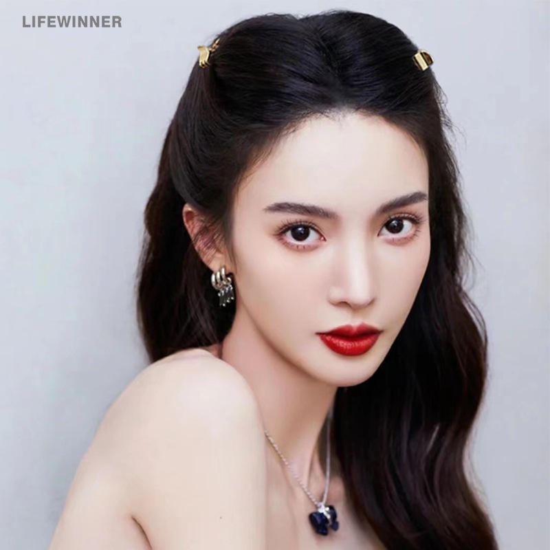 Set 2 Kẹp Tóc Mái Mini Đơn Giản Ngọt Ngào Dành Cho Bé Gái