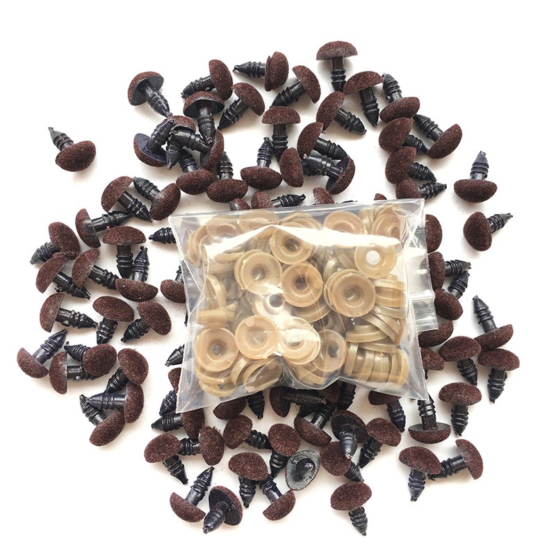 Set 100 Nút Nhựa Hình Tam Giác 9*11mm Dùng Làm Đồ Chơi Thú Vị Cho Các Bé
