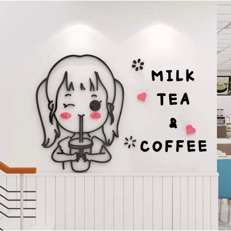 Size lớn tranh dán tường mica dán nổi hello trang trí cửa ra vào shop quần áo, cafe, spa