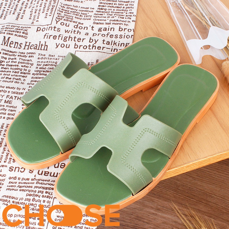 DÉP GUỐC CHỮ H Mẫu Hot 2022 Giày Nữ Choose Thời Trang Mới Nhất GK5K7