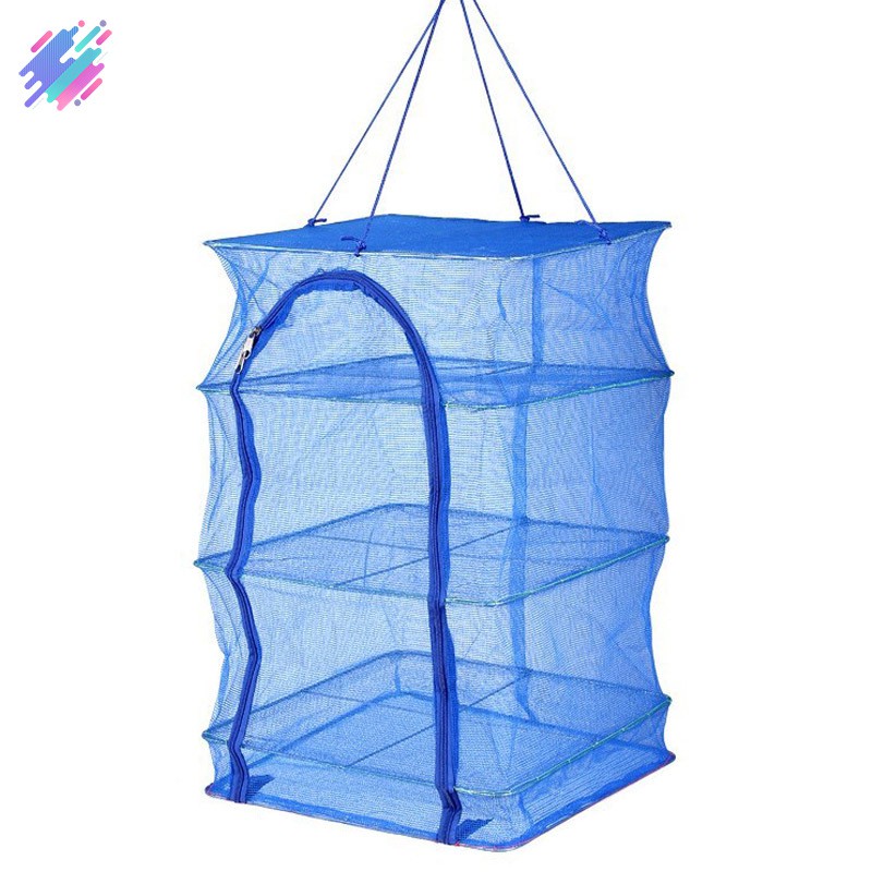 Lưới phơi khô thức ăn rau củ quả 4 tầng xếp gấp