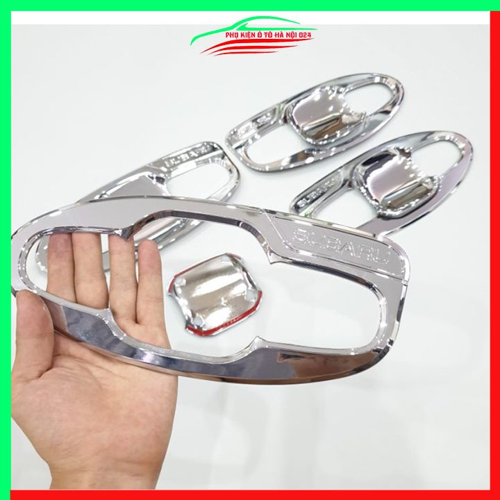 Ốp hõm mạ crom Subaru Forester 2020-2021 sáng bóng chống trầy bảo vệ cửa xe ô tô