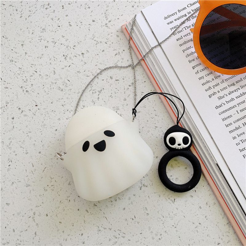 Vỏ Bọc Silicone In Họa Tiết Hoạt Hình Dành Cho Hộp Sạc Tai Nghe Airpods