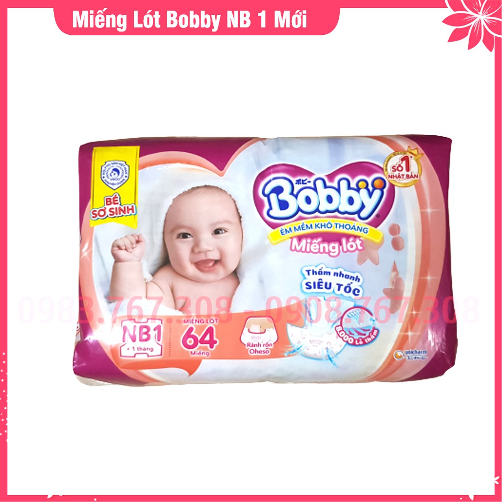 Miếng Lót Sơ Sinh Bobby Newborn 1-64 Miếng