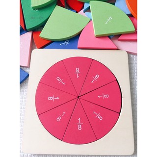 [GIÁO_CỤ_MONTESSORI] Đĩa học phân số