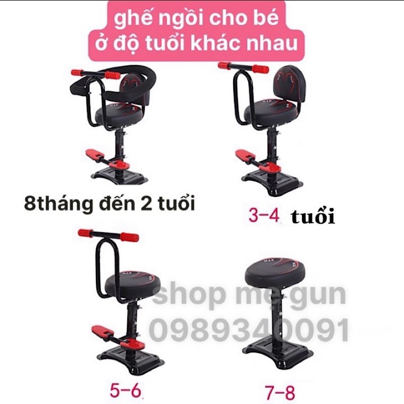 Ghế ngồi xe đạp điện, ghế ngồi cho xe máy điện xe có chỗ để chân rộng, ghế cho xe máy điện