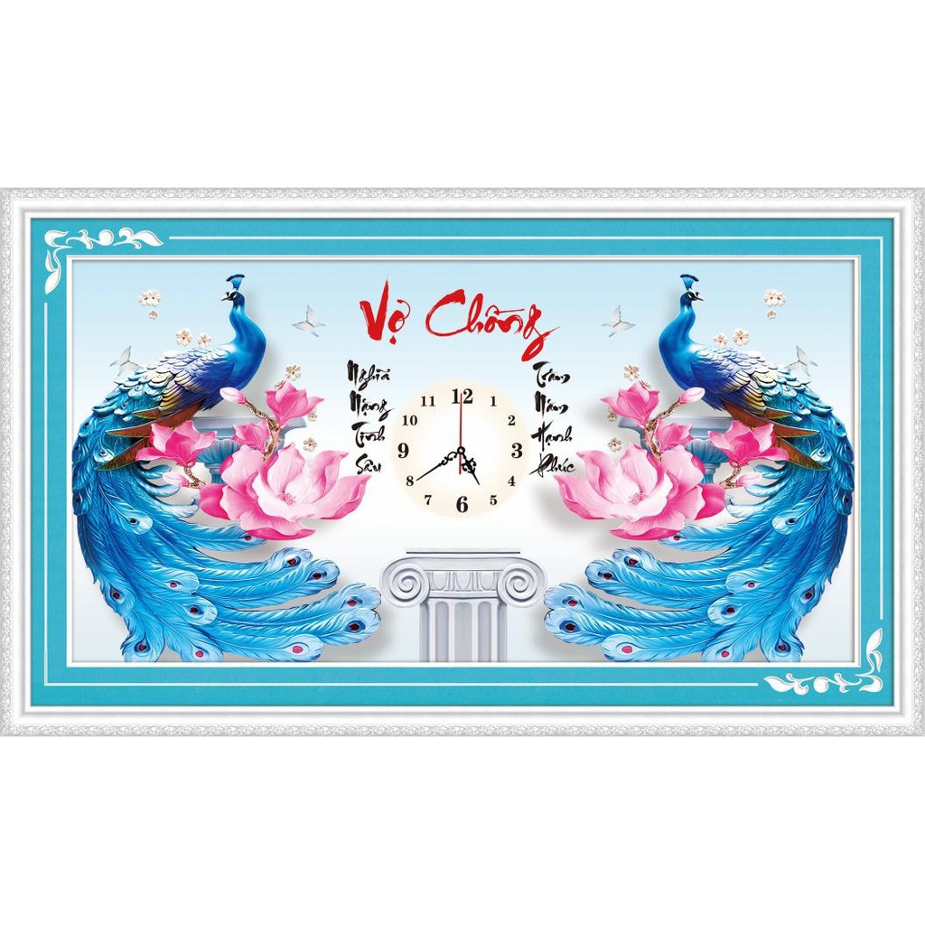 Tranh thêu chữ thập Vợ chồng DLH-88943
