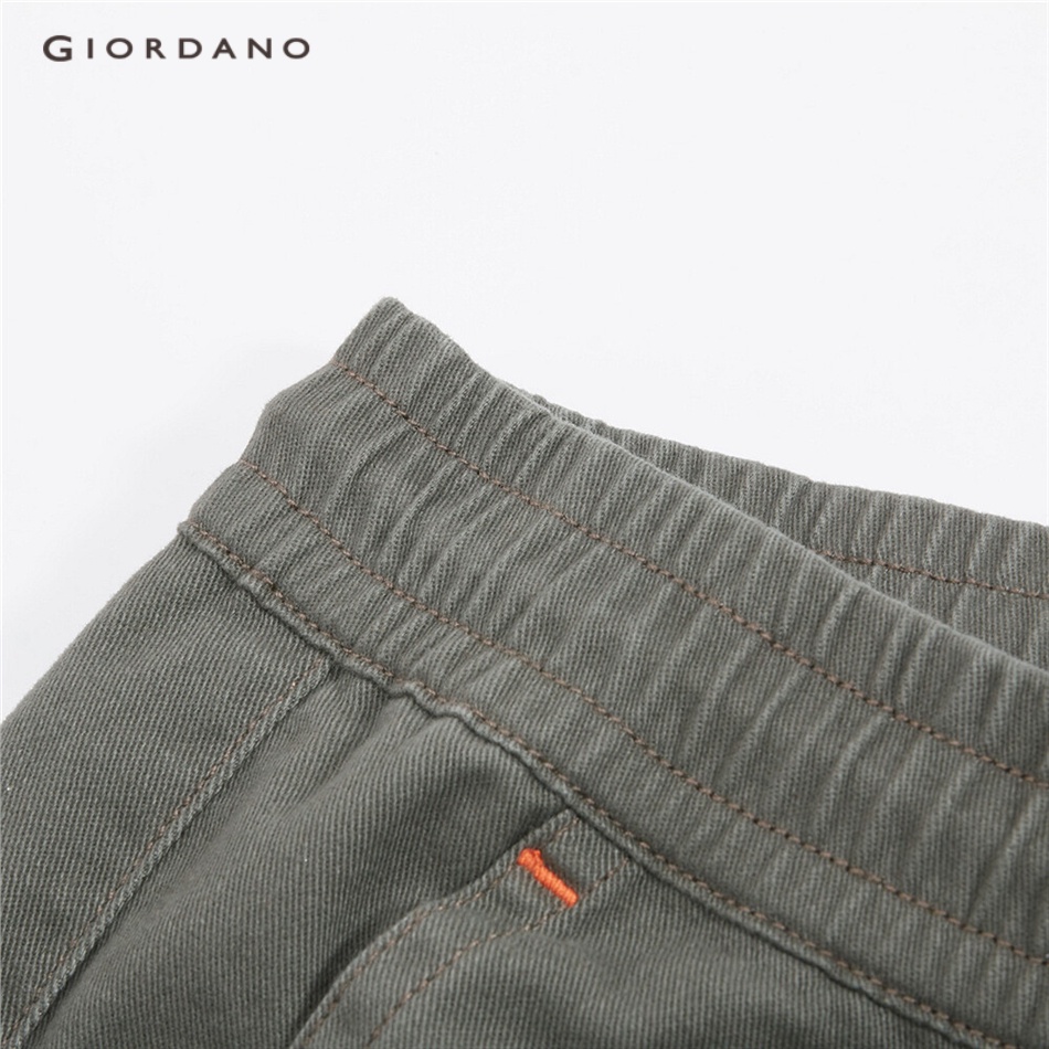 Quần dài Giordano ghép túi lưng co giãn thời trang dành cho nam 01110060
