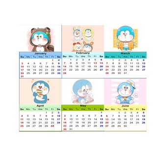 Lịch doremon để bàn mini 2025 LMI23 12x9 cm