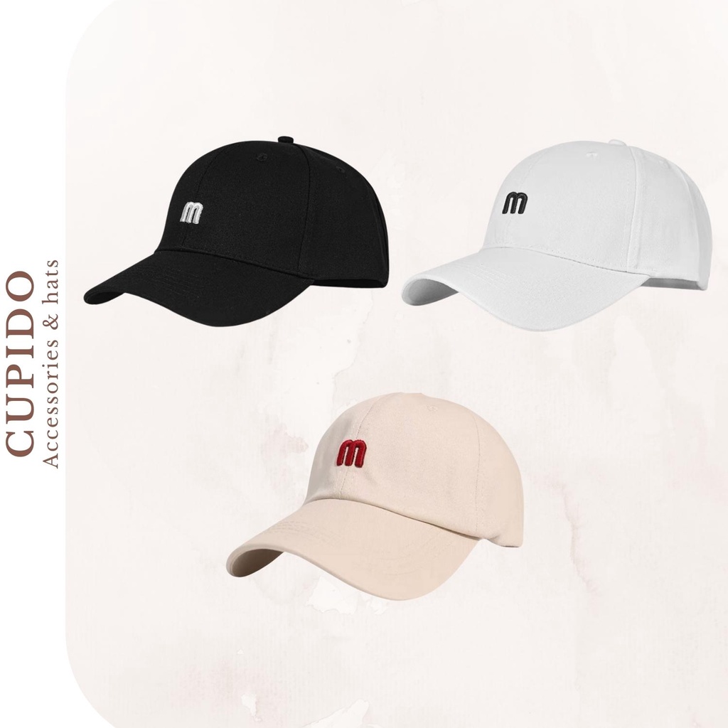 Mũ lưỡi trai chữ M trẻ trung phong cách ulzzang nam nữ
