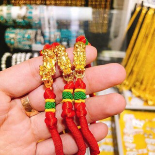 Vòng Tay Tỳ Hưu Dây Chỉ Đỏ May Mắn