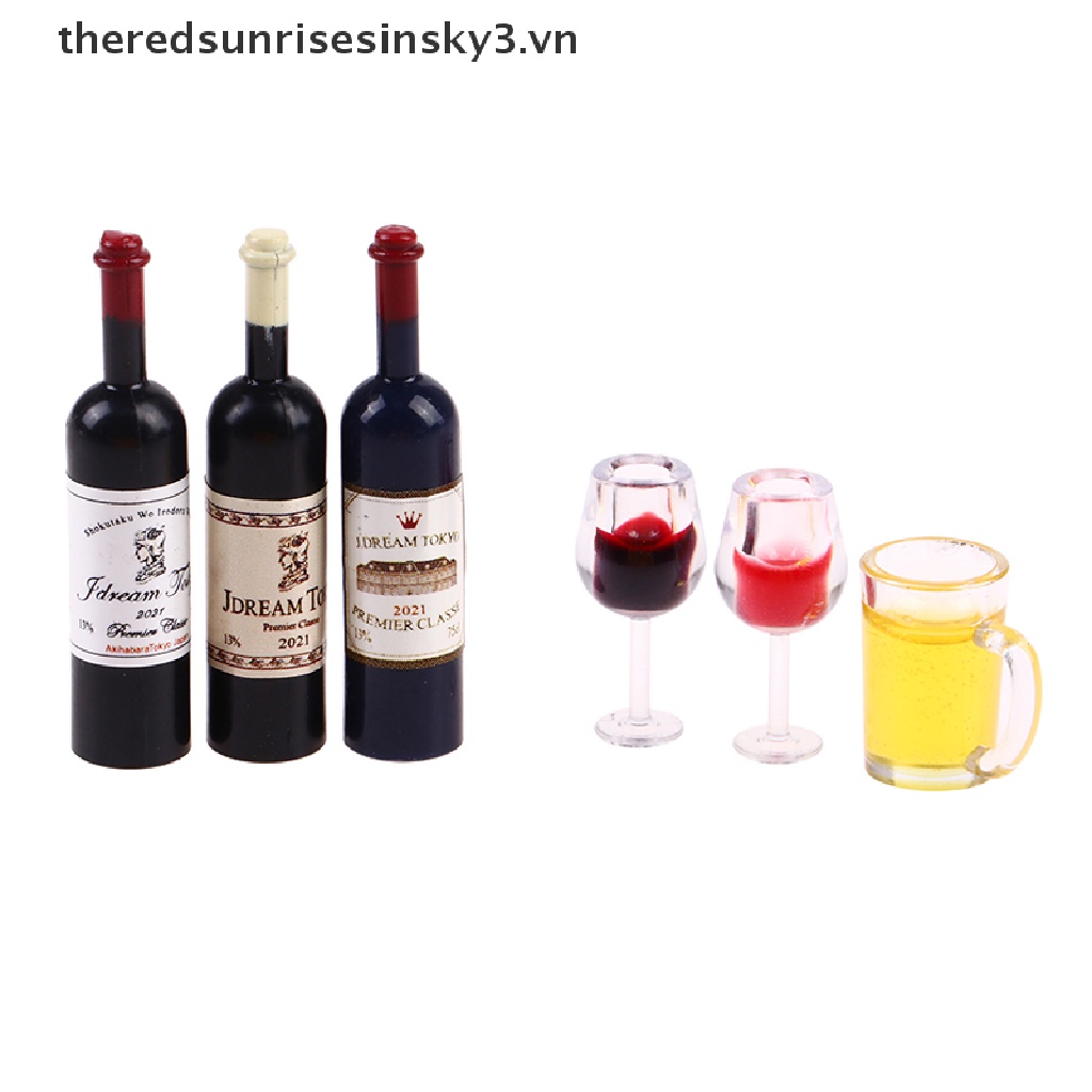 Set 5 Ly Rượu / Bia Đồ Chơi Búp Bê Cỡ 1 / 12