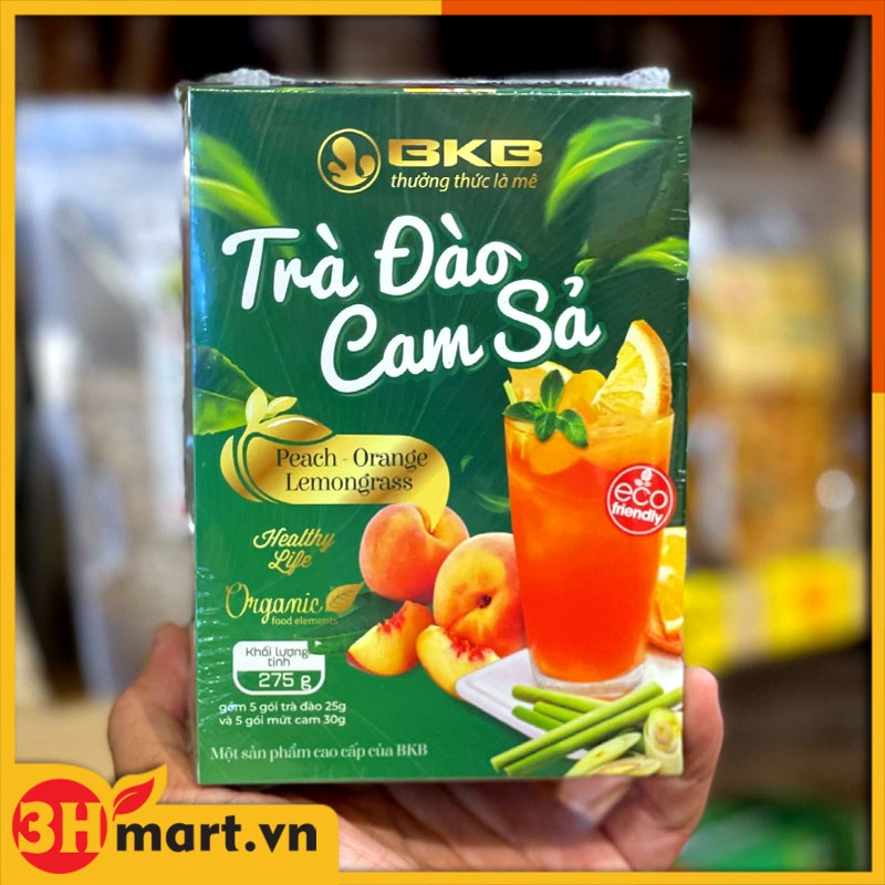 Trà đào cam sả BKB gói pha sẵn tiện lợi