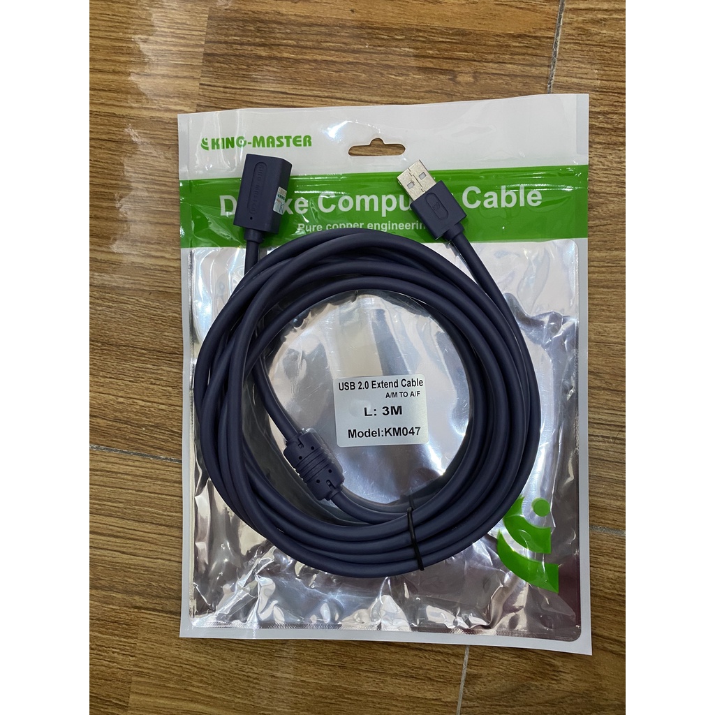 Cáp USB nối dài 1.5m 3m 5m KingMaster - Dây usb nối dài 2.0