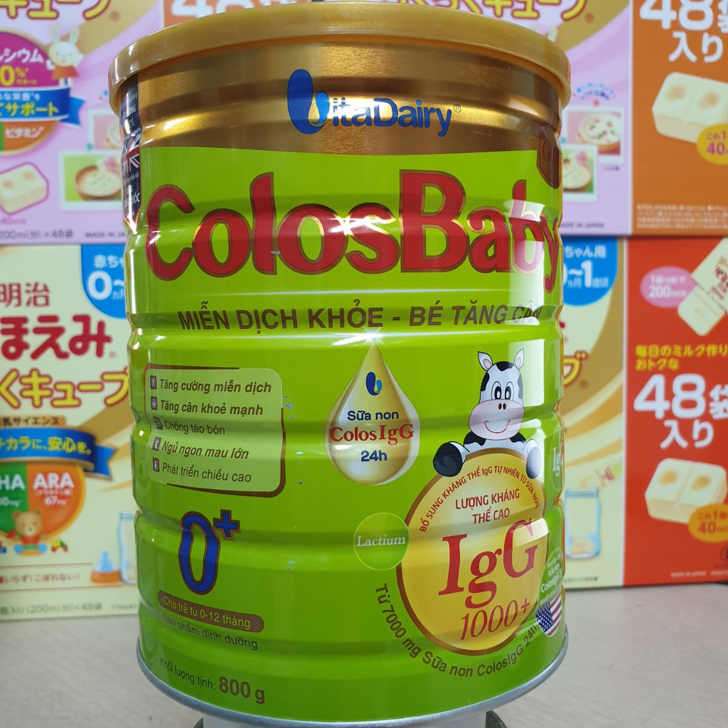 Sữa ColosBaby Gold 0+ (800)g 1000IgG ( Miễn Dịch Khỏe - Bé Tăng Cân ) #2