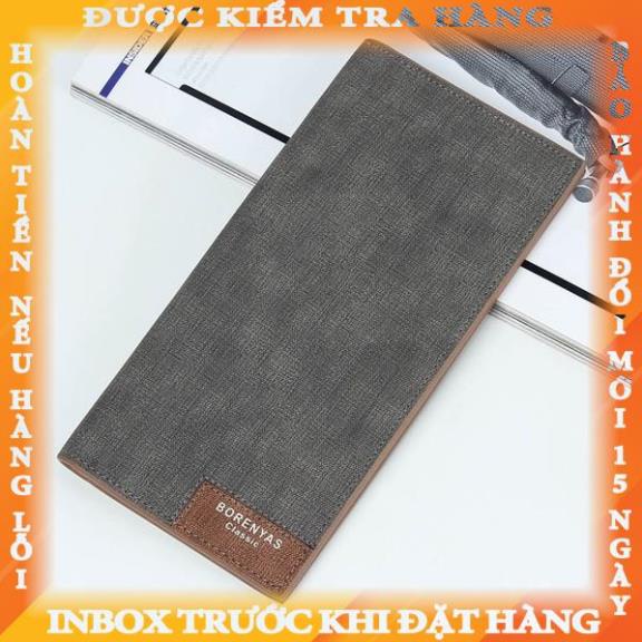 Ví Nữ Nam Unisex Bóp Nữ Nam Unisex Cao Cấp BORENYAS (VI-053-1) - Bóp Cầm Tay - Ví Cầm Tay chinhlay