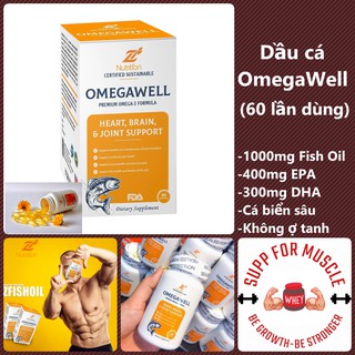 Dầu cá hàm lượng cao, không gây ợ tanh - OmegaWell