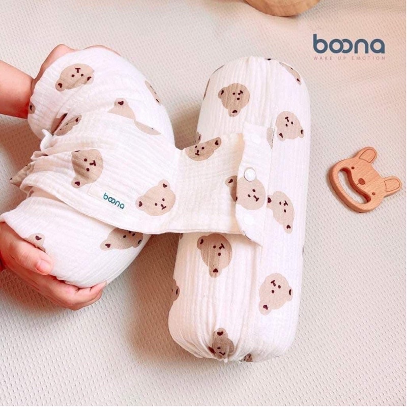 GỐI CHẶN BÔNG CÔ MUSLIN BOONA DÀNH CHO BÉ SƠ SINH
