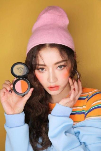 Phấn má 3CE Duo Color Face Blush_ Phấn má 2 màu 3ce