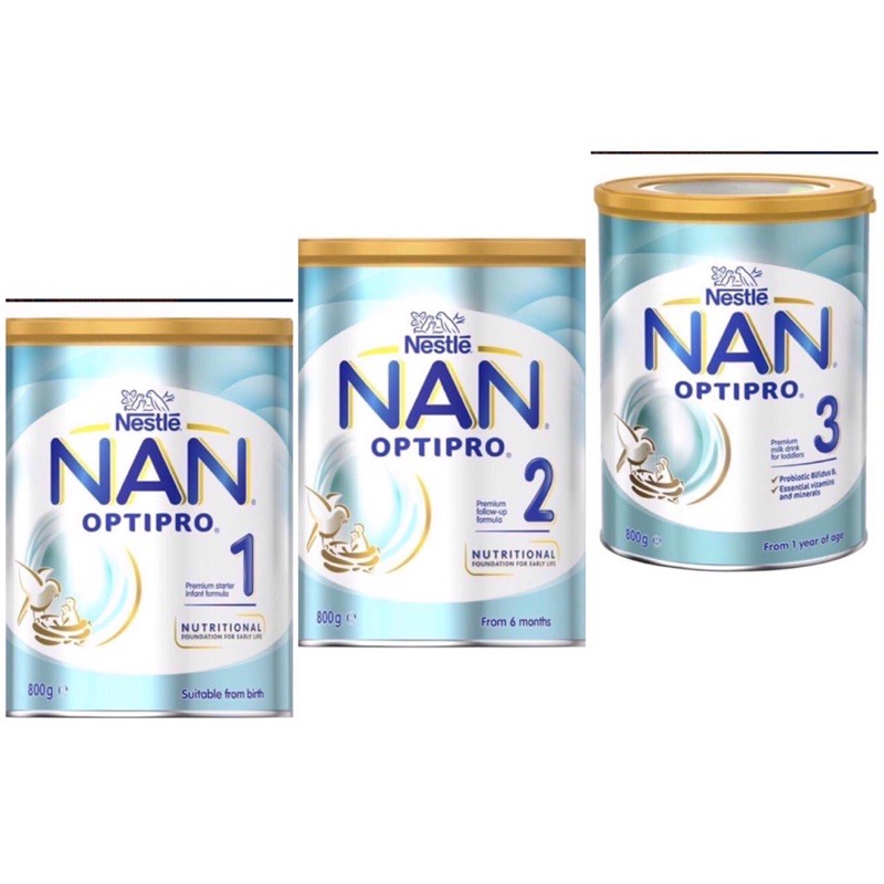 NAN OPTIPRO ÚC HÀNG NỘI ĐỊA ĐỦ SỐ 1, 2, 3