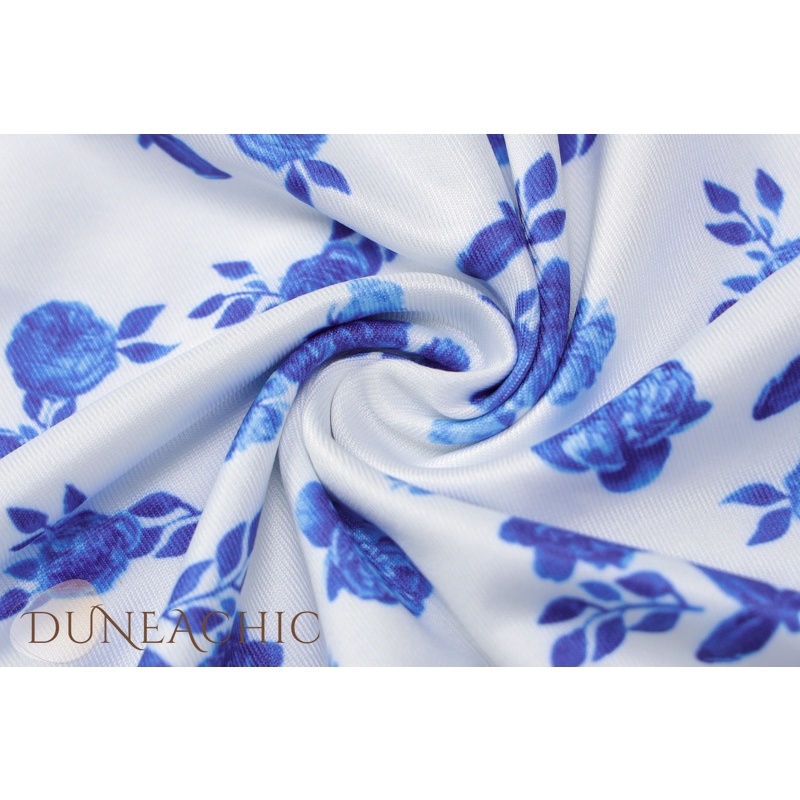 DUNEA Đầm Hai Dây Họa Tiết Hoa Xinh Xắn Cho Nữ