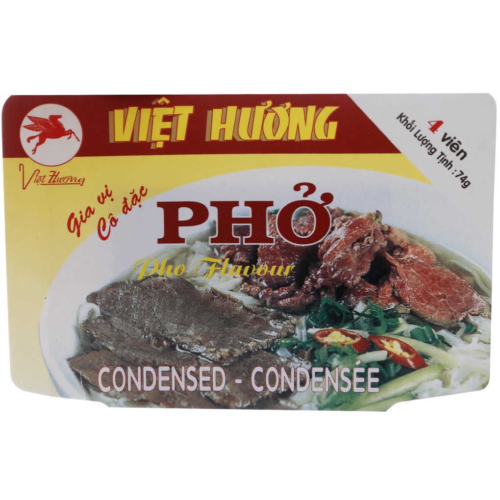 12 Viên Gia vị Phở bò Việt Hương gói 74g