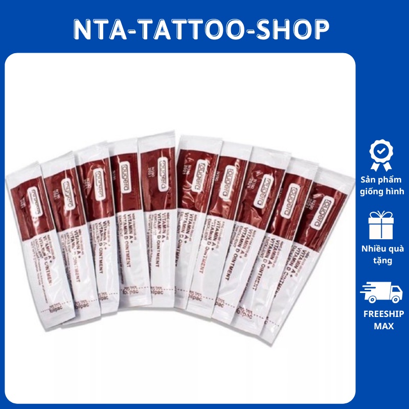 Dưỡng Vitamin AD Dạng Gói Sau Phun Xăm Thẩm Mỹ, Dưỡng Mày Môi Sau Xăm NTA-TATTOO-SHOP