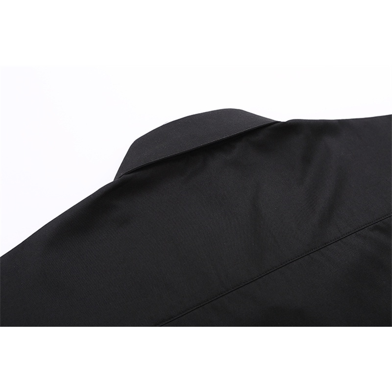 Áo Sơ Mi Tay Dài Thêu Chữ VERSACE Màu Trơn Thời Trang Chất Lượng Cao Cho Nam