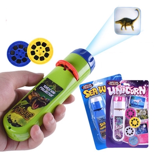 Chiếu Đèn pin Trẻ em Máy chiếu Ánh sáng Đồ chơi Hoạt hình Dễ thương Ban đêm Hình ảnh Hình ảnh Ánh sáng Giờ đi ngủ Học tập Vui chơi