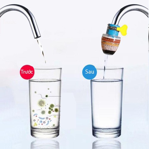 Đầu Lọc Nước Trực Tiếp Tại Vòi 6 Tầng Lọc Siêu Sạch