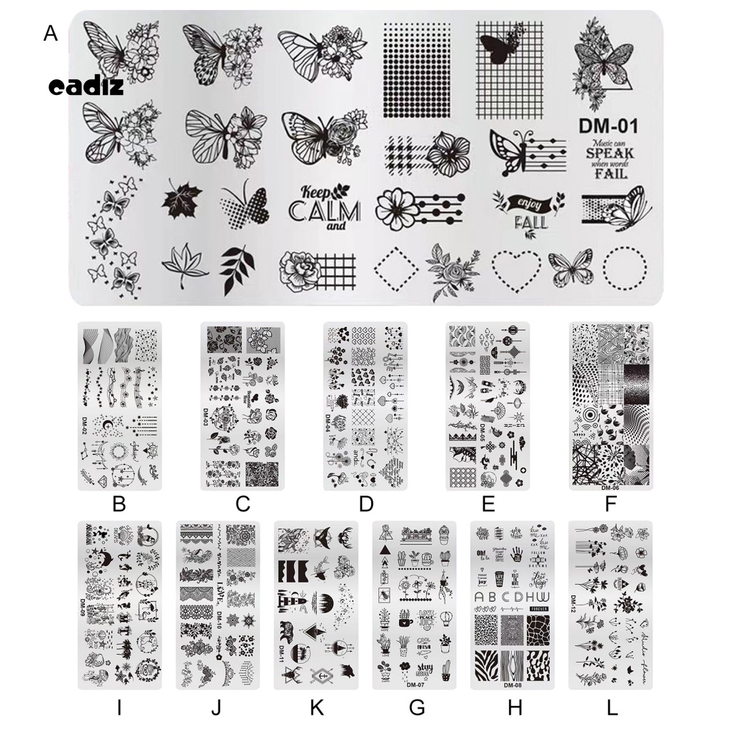 Khuôn Cắt Móng Tay Nghệ Thuật Cứng Chống Biến Dạng DIY