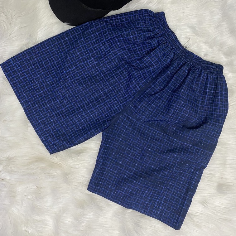 Quần Short Nam Sọc Kẻ Caro Mặc Nhà Cotton Nhiều Màu HL BASIC