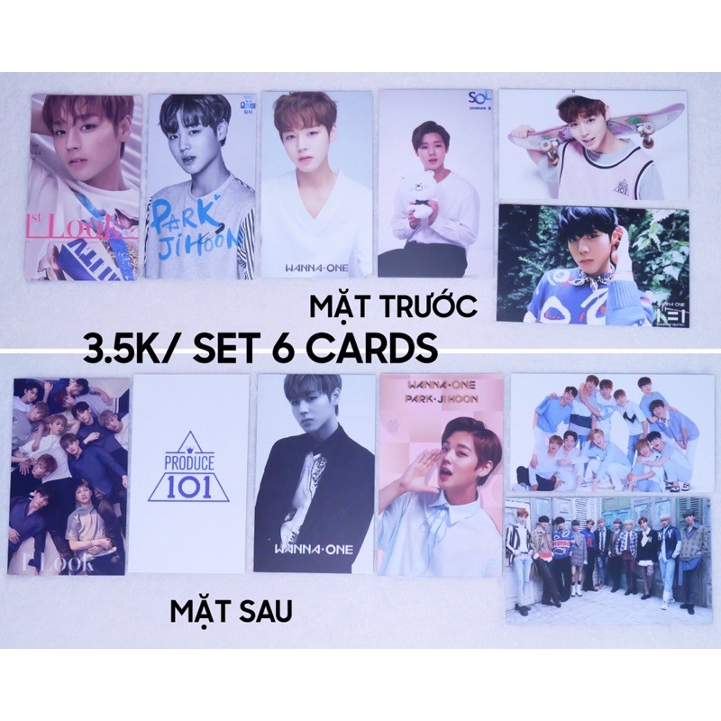 (có sẵn) set card thành viên Wanna One