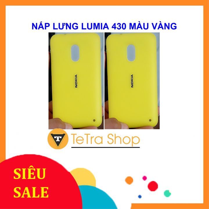 NẮP LƯNG LUMIA 430 MÀU VÀNG