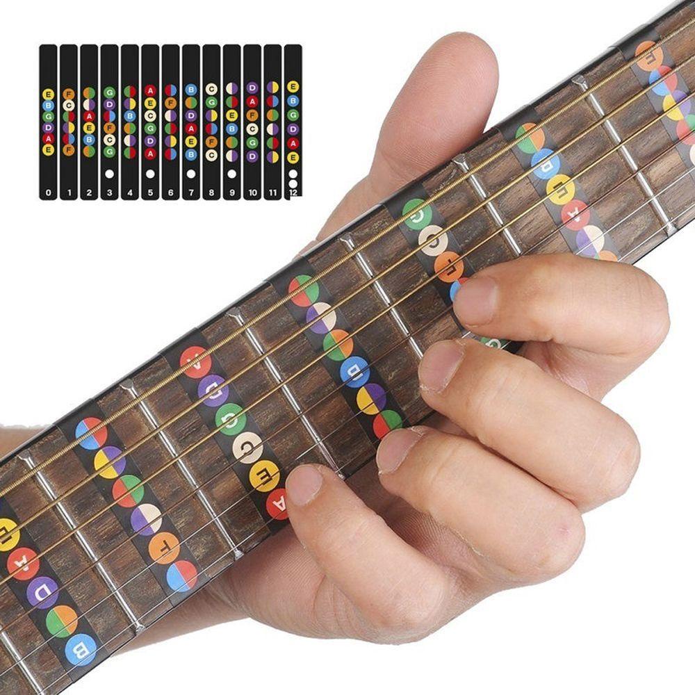 Sticker Dán Phím Đàn Guitar Chuyên Nghiệp Cho Người Mới Bắt Đầu Note