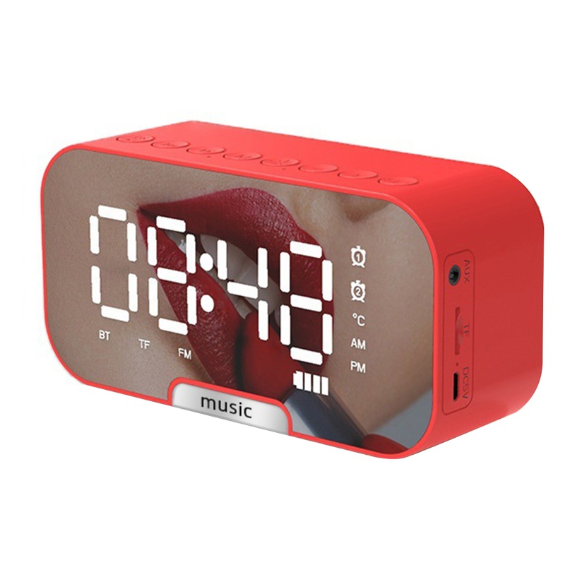 Loa Bluetooth Kỹ Thuật Số Có Đèn LED Tích Hợp Đài FM Và Phụ Kiện Điện Thoại