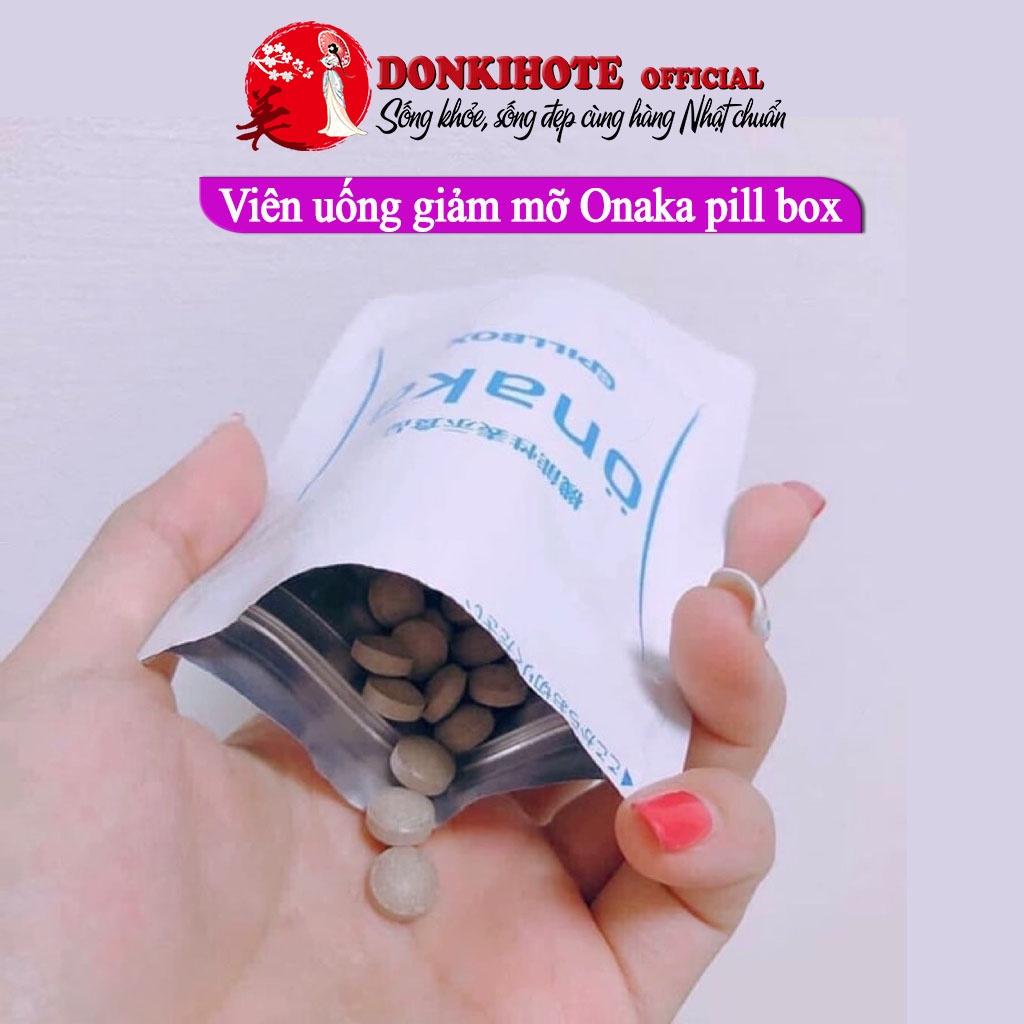 Viên uống giảm cân nhật bản, giảm cân onaka Pillbox 60 viên