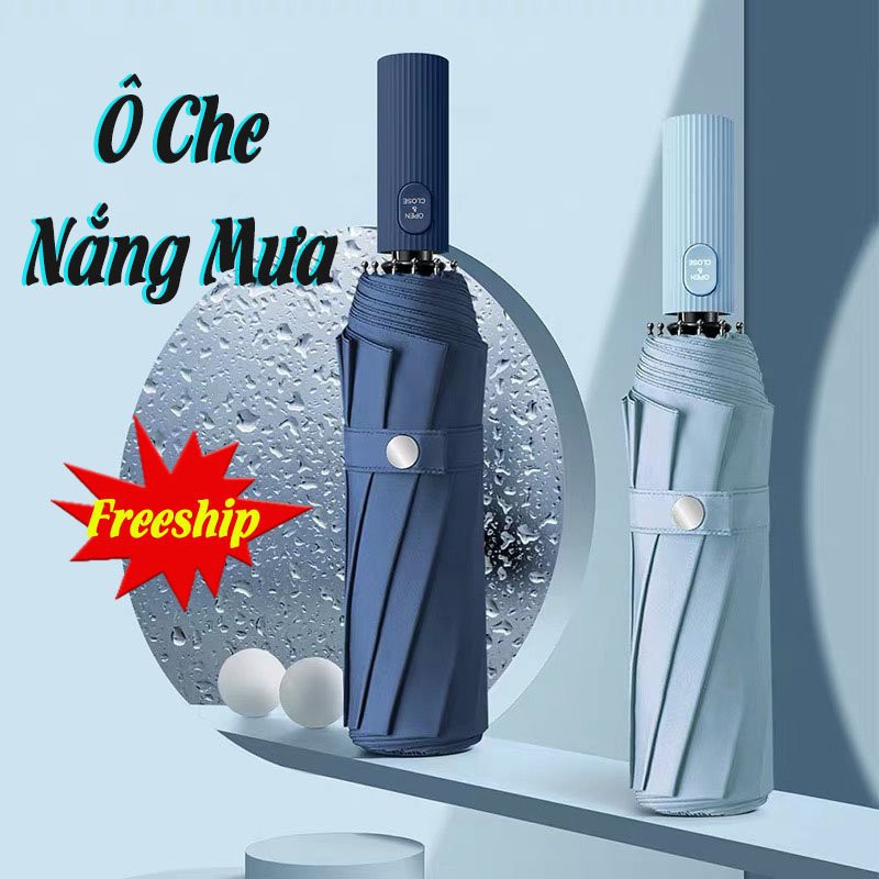 Ô, Dù Che Nắng Mưa 12 Nan, Chất Vải Dù ChốngTia UV LEON OFFICIAL