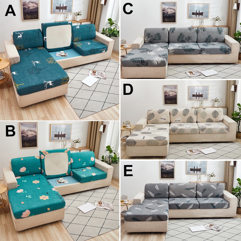 Vỏ bọc ghế Sofa co giãn màu trơn in họa tiết hoa xinh xắn