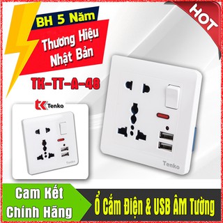 Ổ Cắm Điện Tích Hợp 2 Cổng USB Và Công Tắc TK-TT-A-48