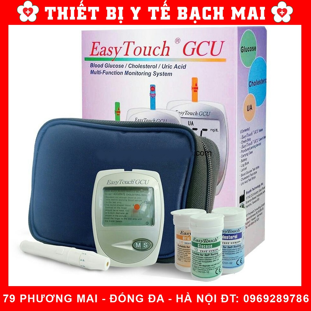 Máy Đo Đường Huyết, Mỡ Máu, Gout [3 Trong 1] Easy Touch ET322 Rossmax