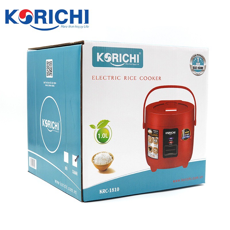 Nồi cơm điện mini Korichi-1810 kiểu dáng Hàn Quốc (1 Lít)