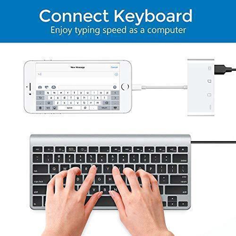 Đầu Đọc Thẻ Nhớ 4 Trong 1 Cho ĐT táo tablet táo Pro