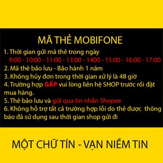 Mã Thẻ Mobifone 50.000