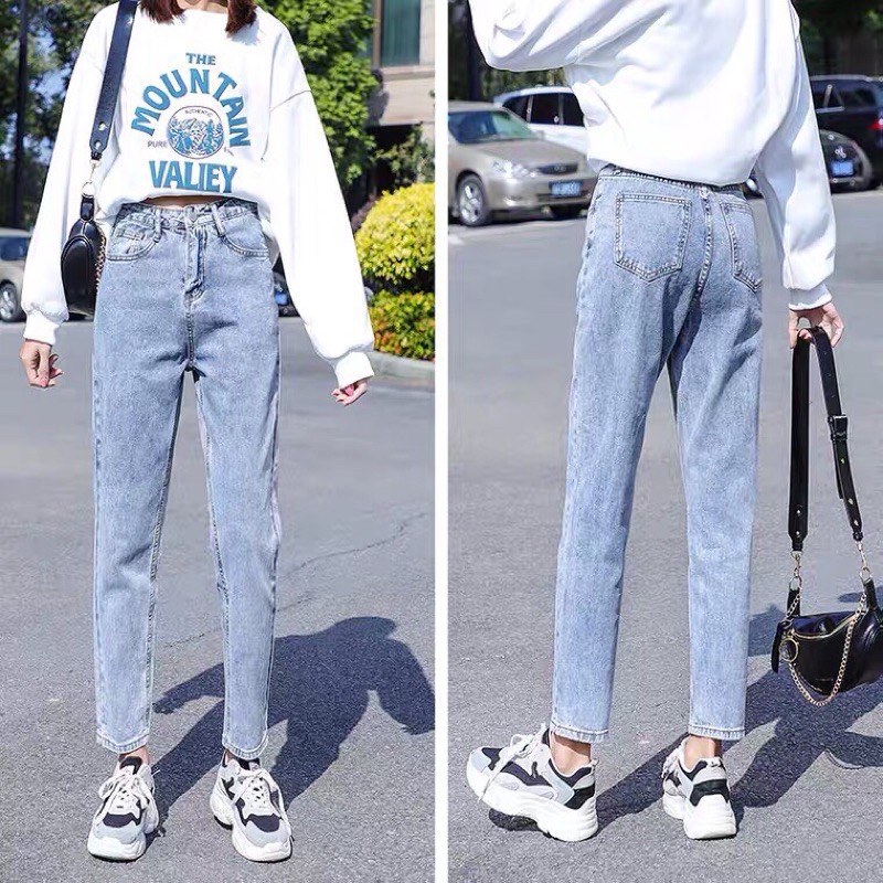 Quần jeans baggy cạp cao 3 size S M L