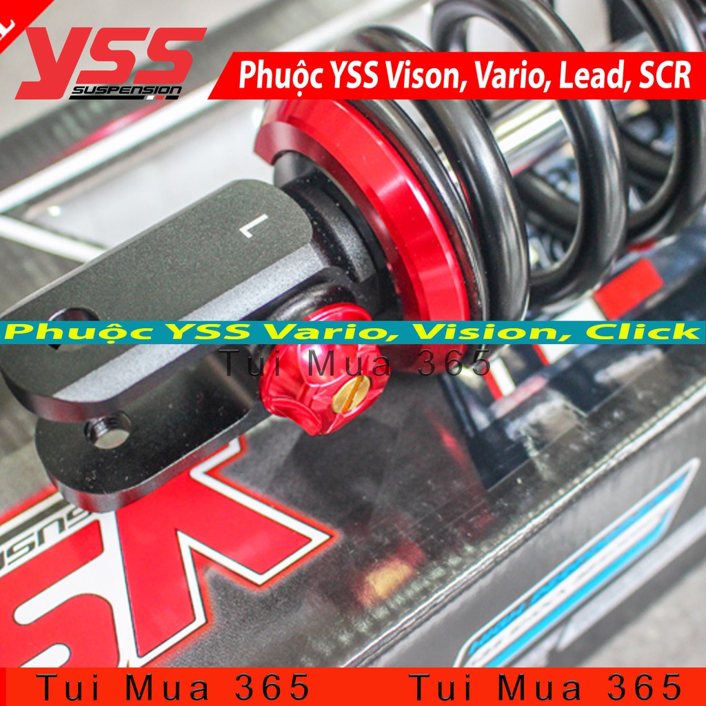 Phuộc YSS Bình Dầu Vario, Vision, Click, SCR G-Sport Laser Marking