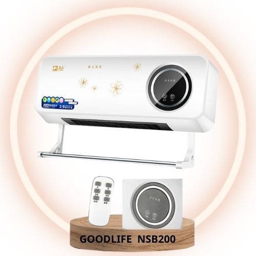 Máy Sưởi Gốm 2 chiều Treo Tường Để Bàn - CAMEL B200 – 2 Tốc Độ Gió –Tặng Kèm Thanh Treo Đồ -An Toàn Tuyệt Đối