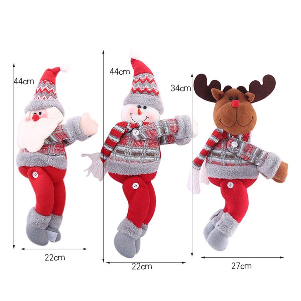 Móc Treo Rèm Cửa Hình Ông Già Noel Trang Trí Năm Mới