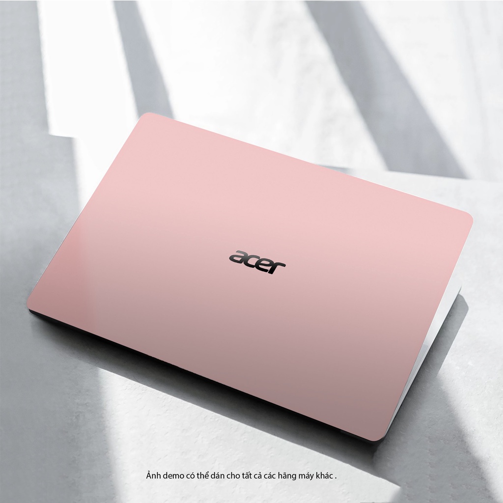 Skin Dán Laptop 5 Màu Hồng Trơn - Miếng Dán Laptop Cắt Sẵn Theo Từng Model Máy